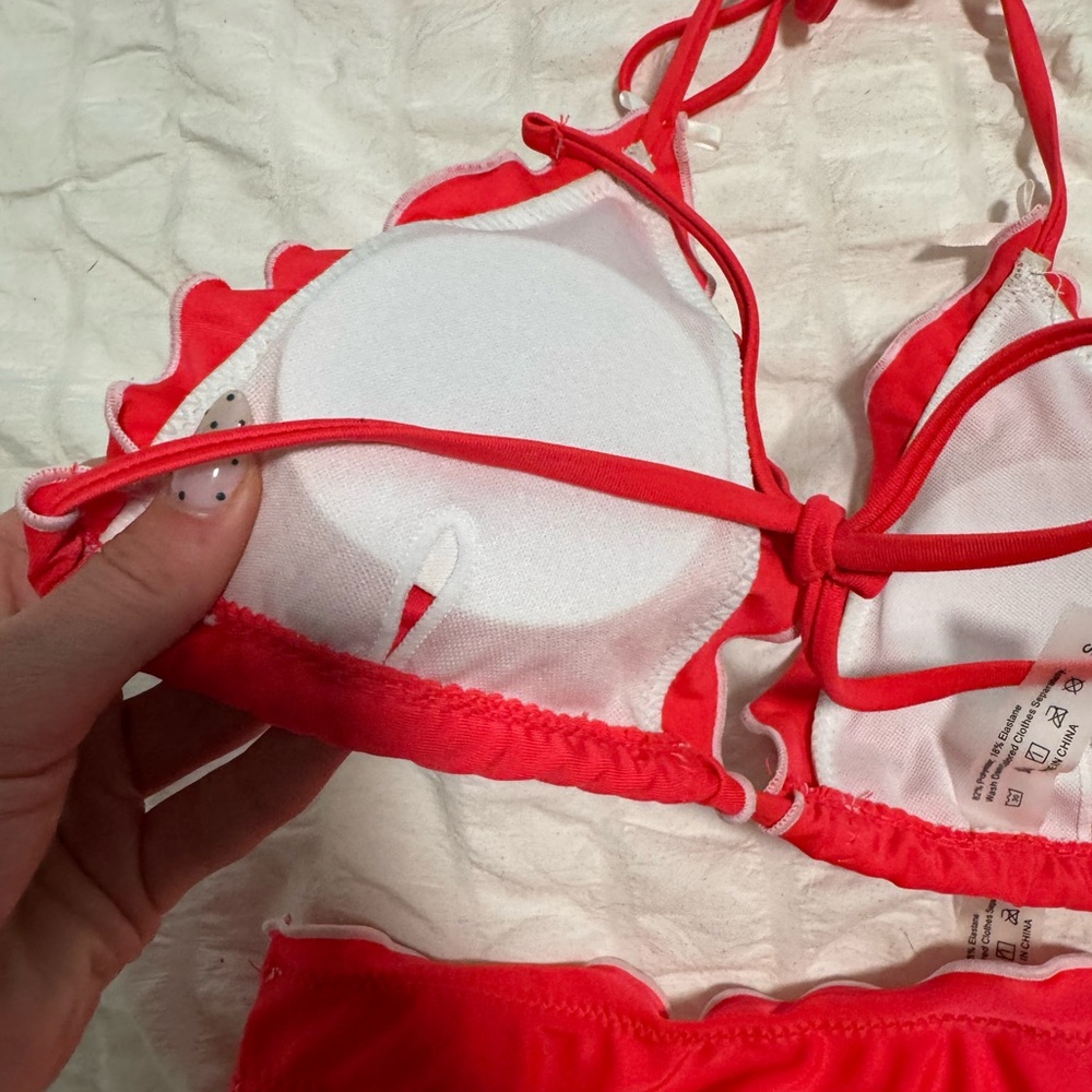 Red Triangle Bikini Top - Picture 7 of 7